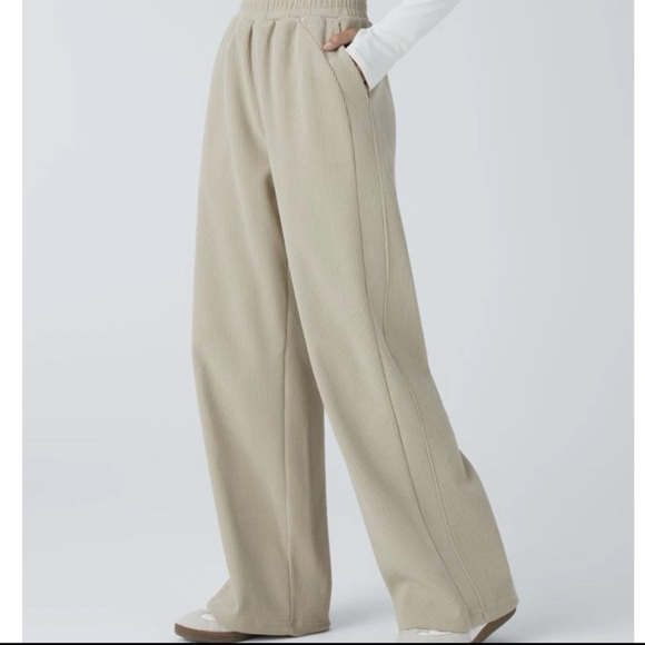 HALARA Pants - New Halara Straight Leg Mop Corduroy Casual Pants